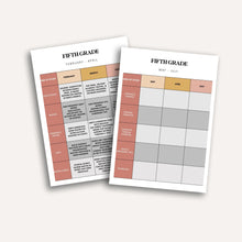 Load image into Gallery viewer, Full Year at a Glance Calendar by Grade