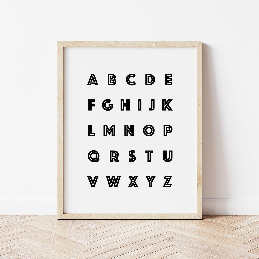 Alphabet Poster Bold Printable